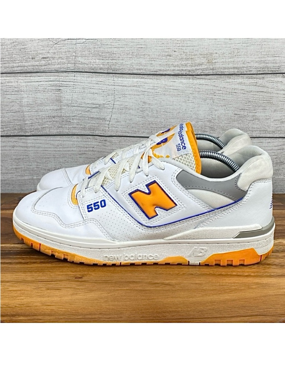 New Balance 550 Lakers Pack White Vibrant Orange Shoe BB550WTO Men’s Size 12